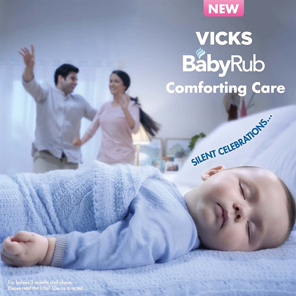 Vicks BabyRub Non-Medicated Soothing Ointment For 3+ Month Baby 50g