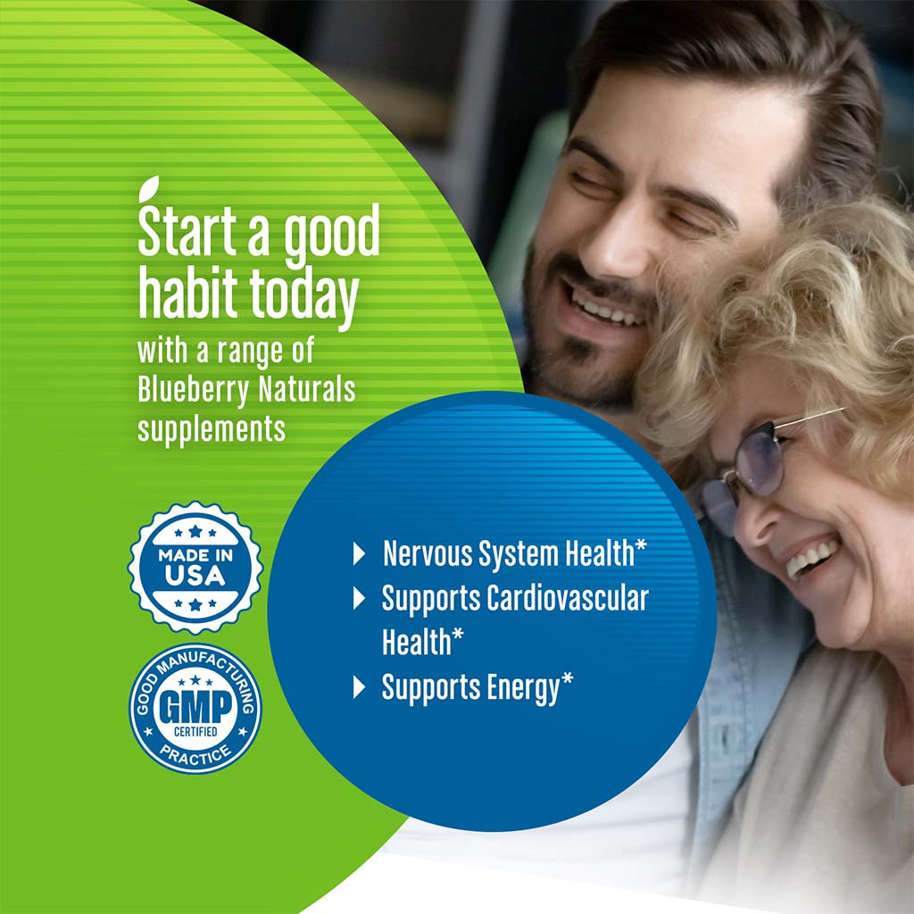 Blueberry Naturals Super B12 1000 mcg Vegetarian Capsules 100's B0074