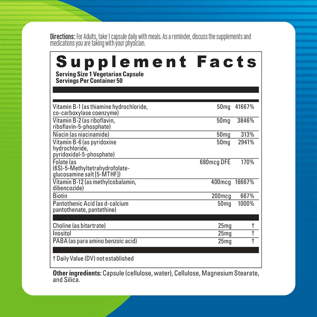 Blueberry Naturals Brilliant B Vegetarian Capsules 50's B0111 