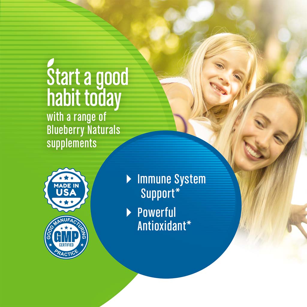 Blueberry Naturals Buffered Quick C 1000 mg Tablets 60's B0135