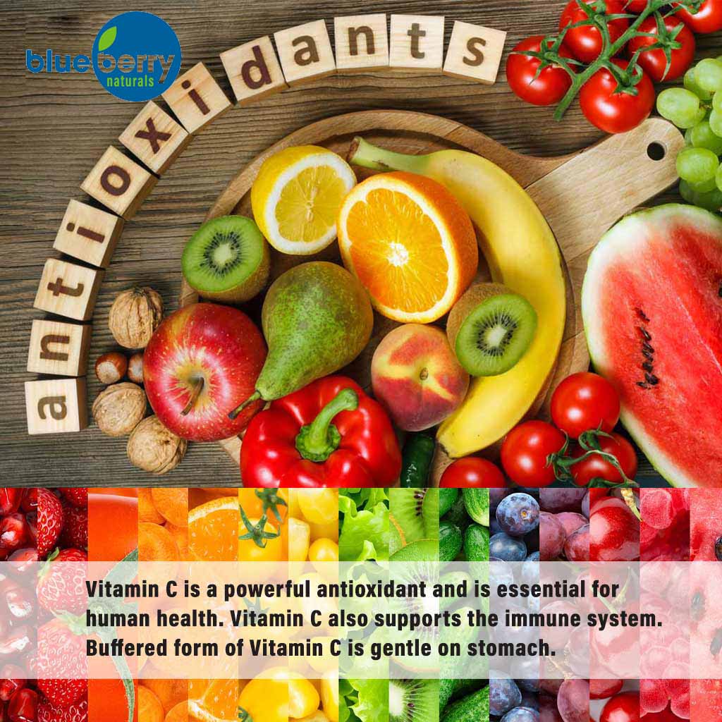 Blueberry Naturals Buffered Quick C 1000 mg Tablets 60's B0135