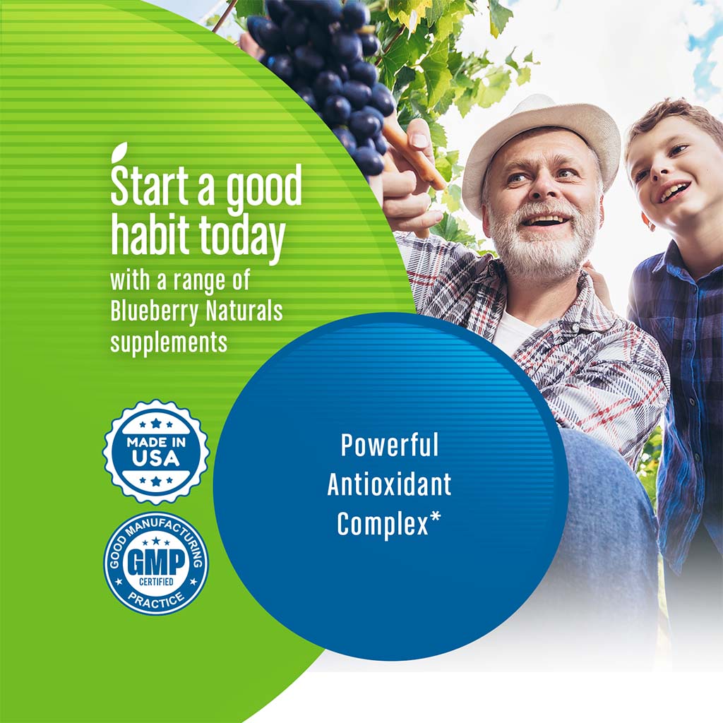 Blueberry Naturals Grape Seed Extract 100mg Vegetarian Capsules, Pack of 30's