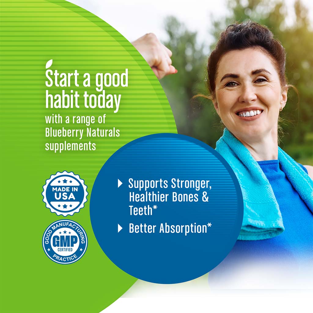 Blueberry Naturals Calcium Citrate 600 mg Tablets 60's B0234