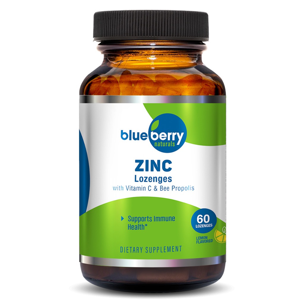 Blueberry Naturals Zinc Lozenges 60's B0289