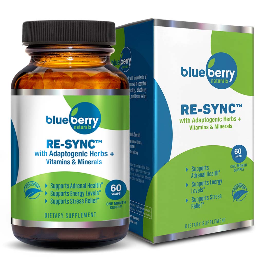 Blueberry Naturals Re-Sync Vegetarian Capsules 60's B0326 