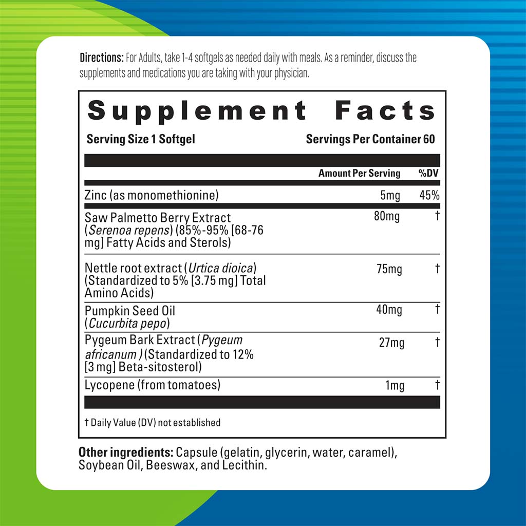 Blueberry Naturals Prostate Support Softgels 60's B0333