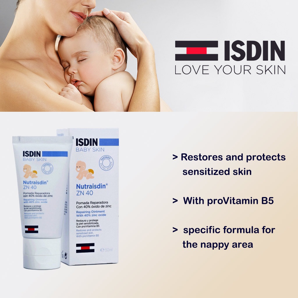 Isdin Baby Skin Nutraisdin Zn 40 Repairing Ointment 50 mL