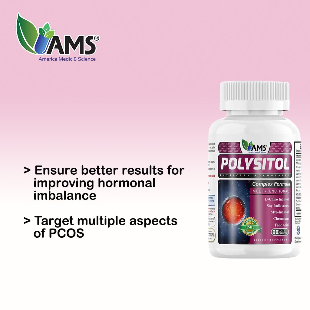 AMS Polysitol Caplet, Fertility Supplement For Women, Pack of 90's