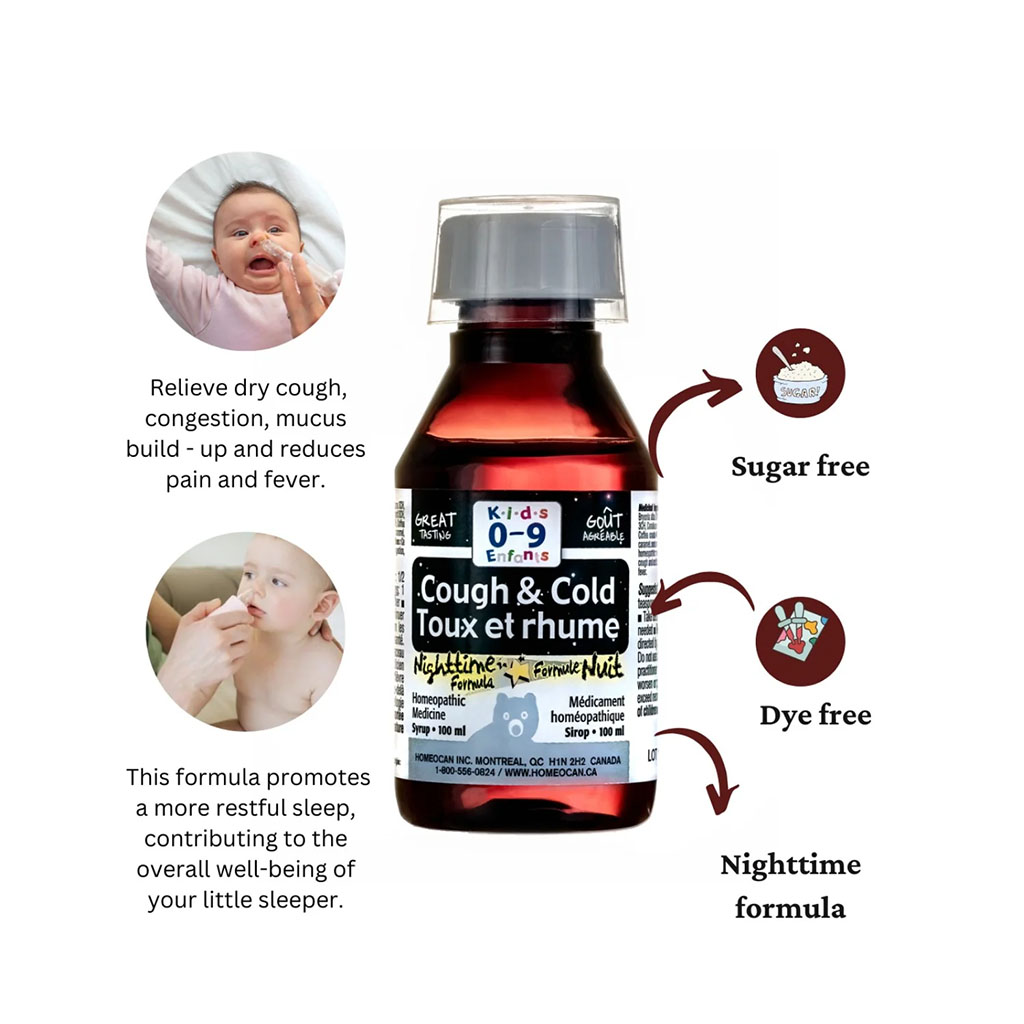Kids 0-9 Cough & Cold Night Time Formula Syrup 100 mL