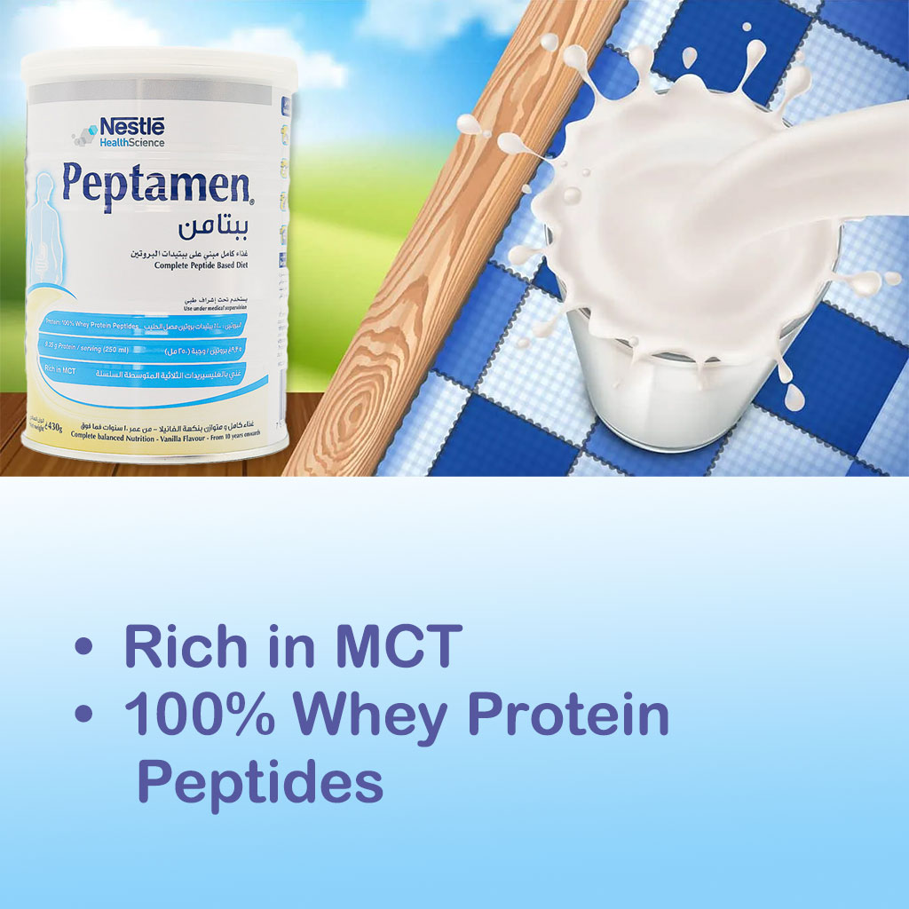 Nestle Peptamen Complete Peptide Based Diet Vanilla 430 g