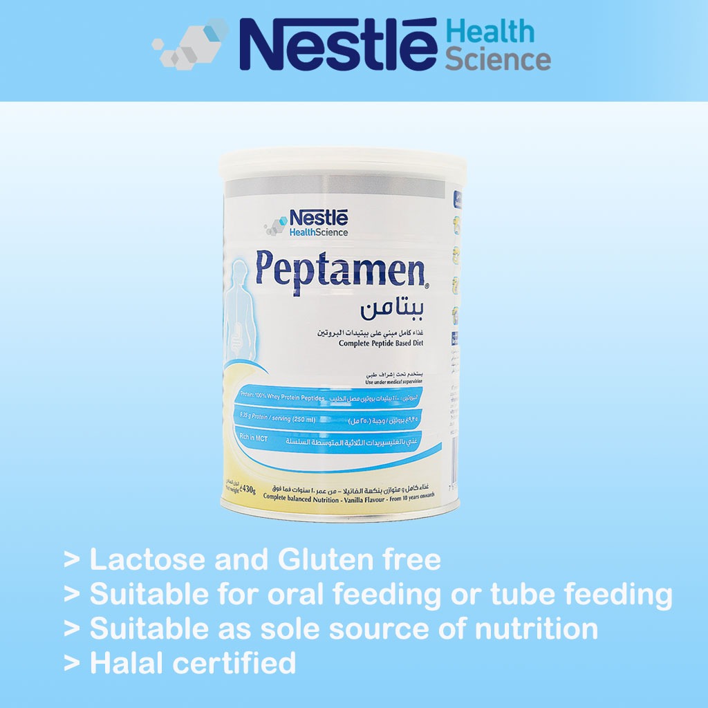 Nestle Peptamen Complete Peptide Based Diet Vanilla 430 g