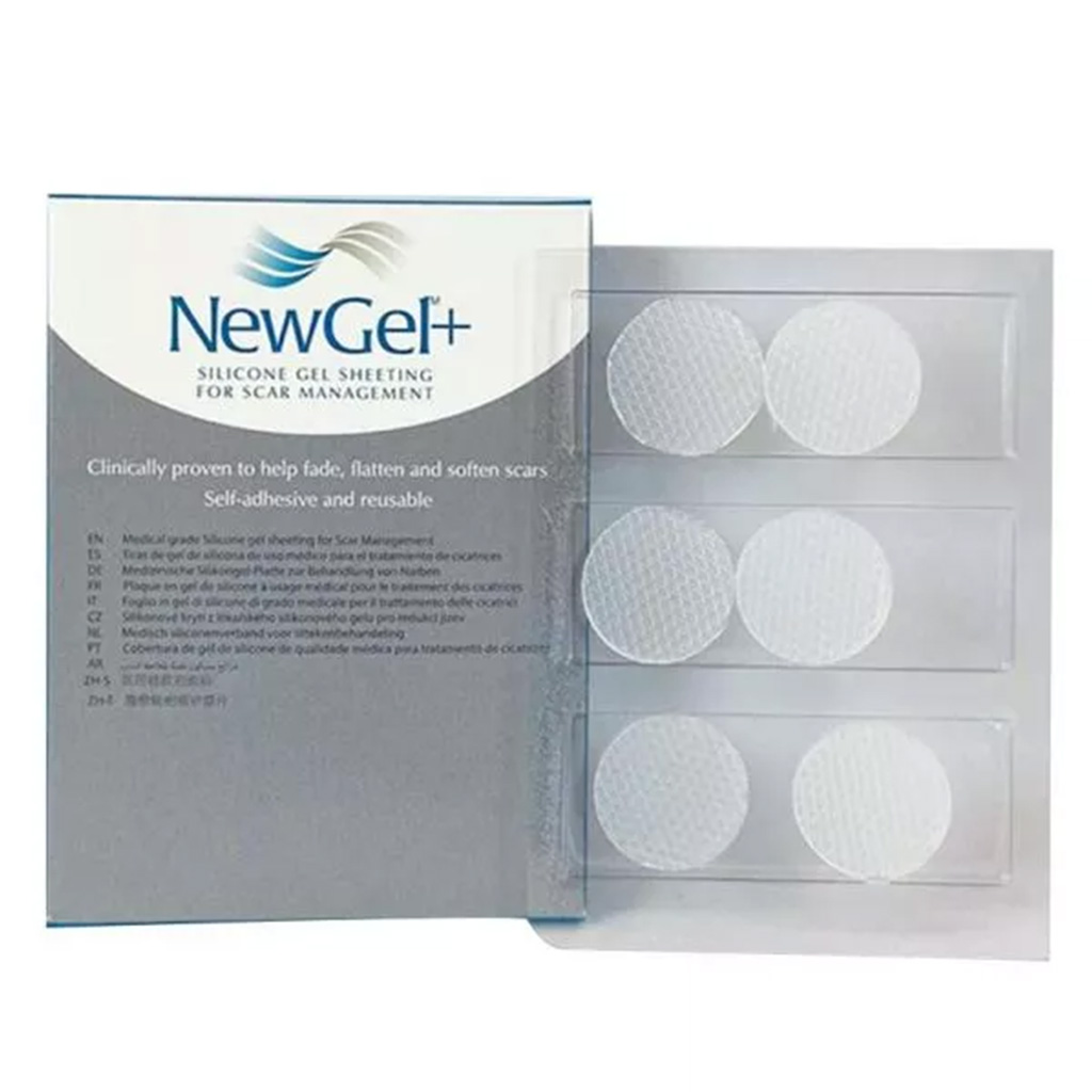 NewGel+ Advanced Medical-Grade Silicone Gel Dots, NG-380 Clear, Pack of 6's
