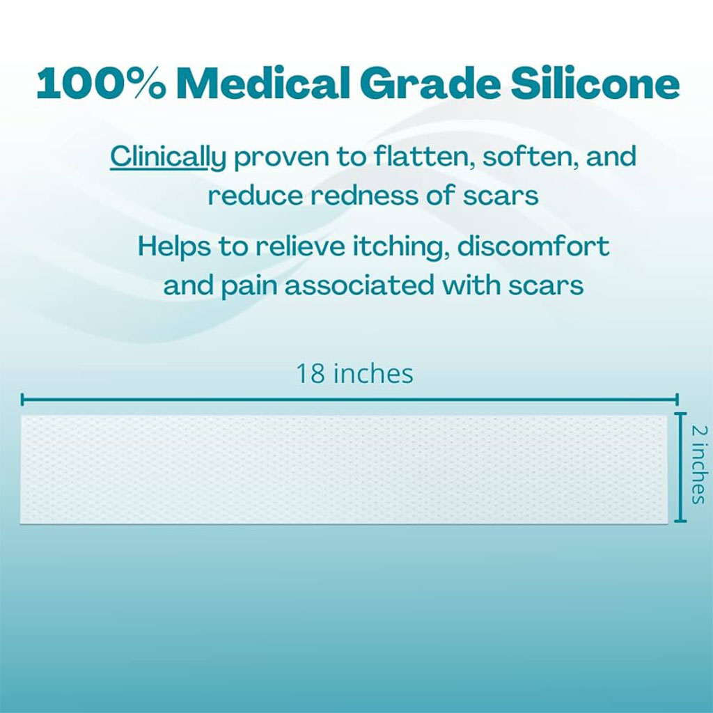 NewGel+ 24" x 2" Abdomen/Extremity Silicone Strip, Clear NG-364, Pack of 1's