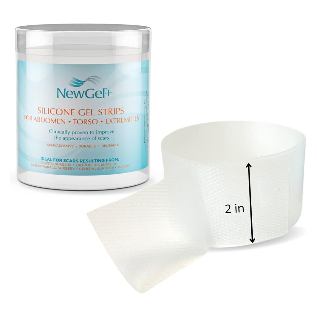 NewGel+ 24" x 2" Abdomen/Extremity Silicone Strip, Clear NG-364, Pack of 1's