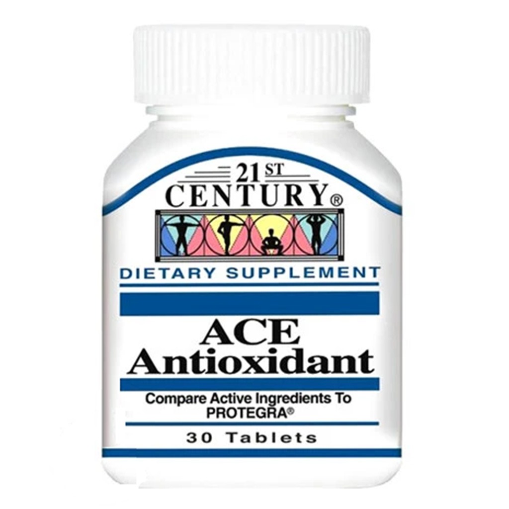 21st Century Antioxidant Vitamin A C E Tablets, Pack of 30's