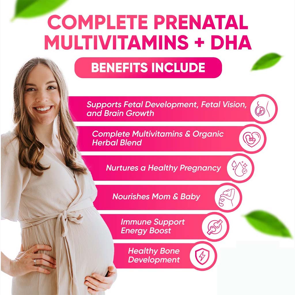 21st Century Prenatal Multivitamins/Mineral Tablets + Prenatal DHA Softgels, Dual Pack of 30's + 30's