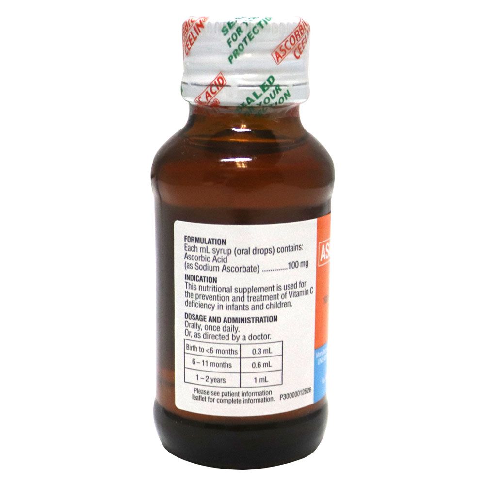 Ceelin Ascorbic Acid Oral Drops 30 mL