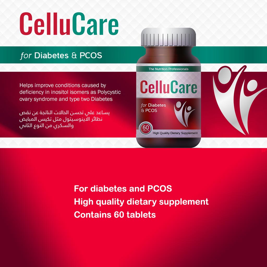 Cellucare Dietary Supplement Tablets For Diabetes and PCOS 60's