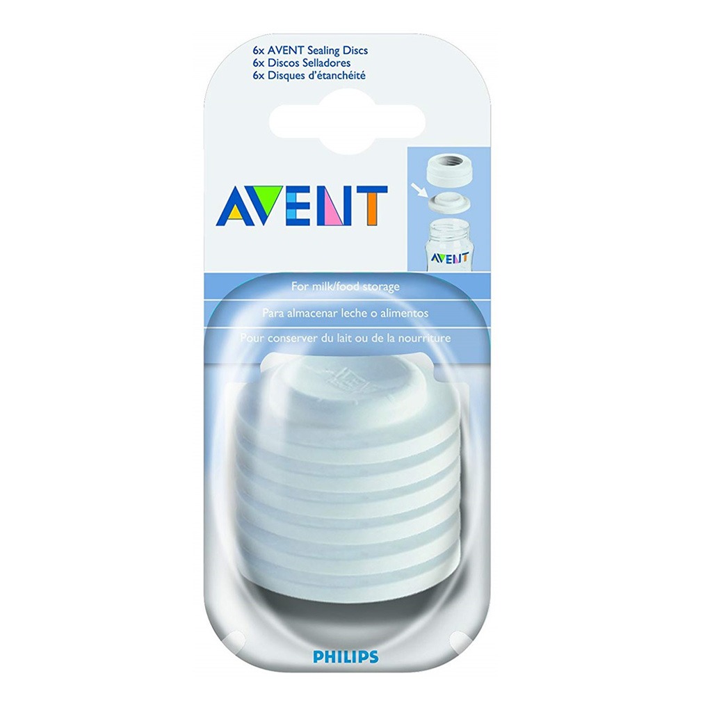 Philips Avent Sealing Discs For Feeding Bottle SCF143/06, 6's 