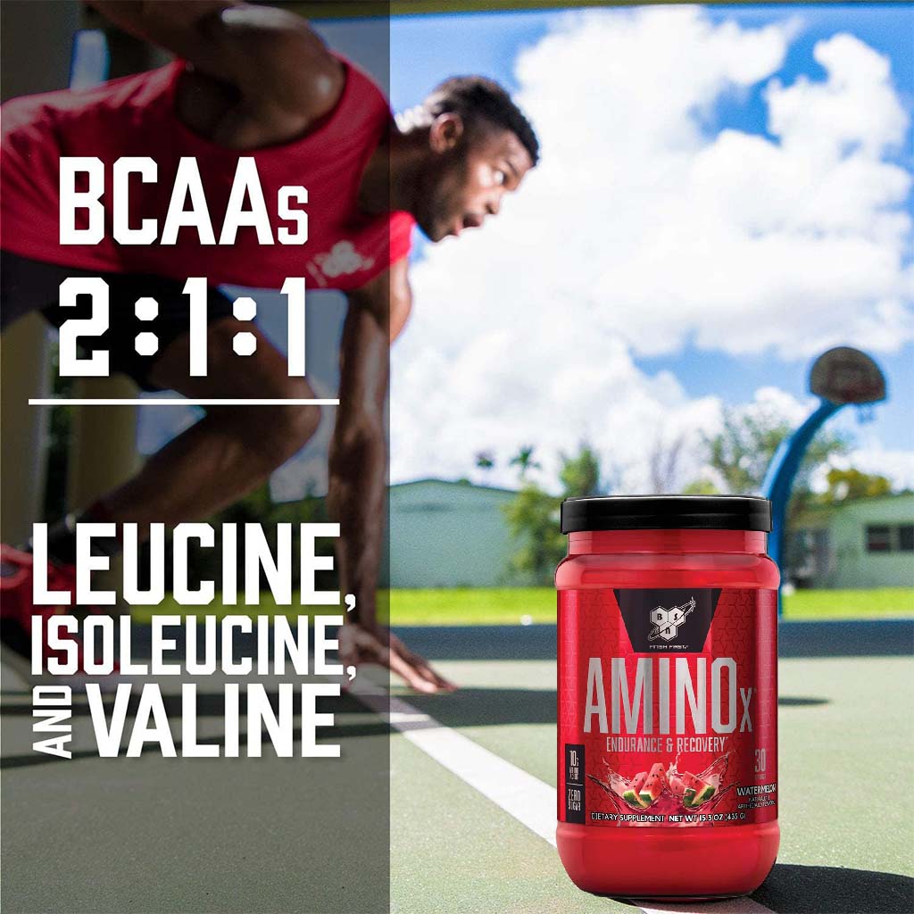 BSN AMINOx Powder With BCAAs For Endurance And Recovery, Watermelon 435g