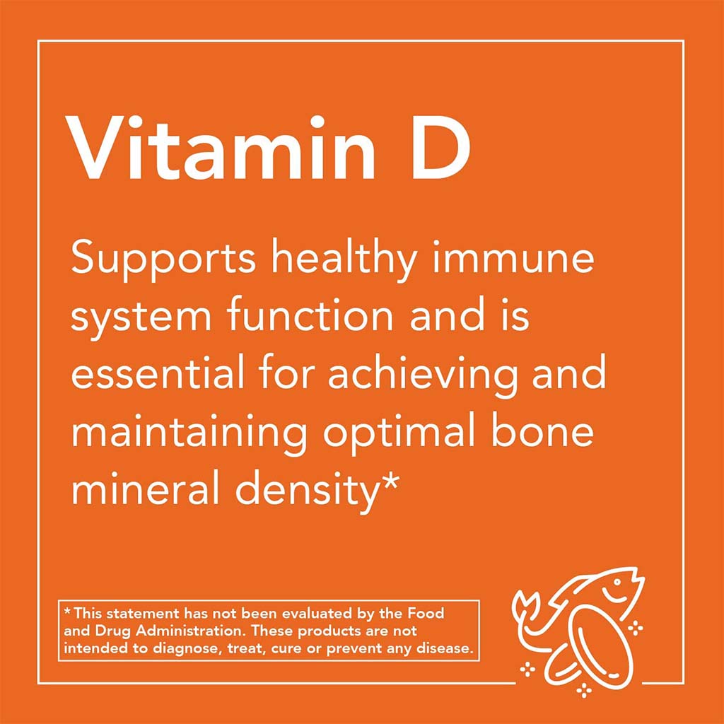 Now High Potency Vitamin D3 2000IU Softgels For Strong Bones & Immune Support, Pack of 120's