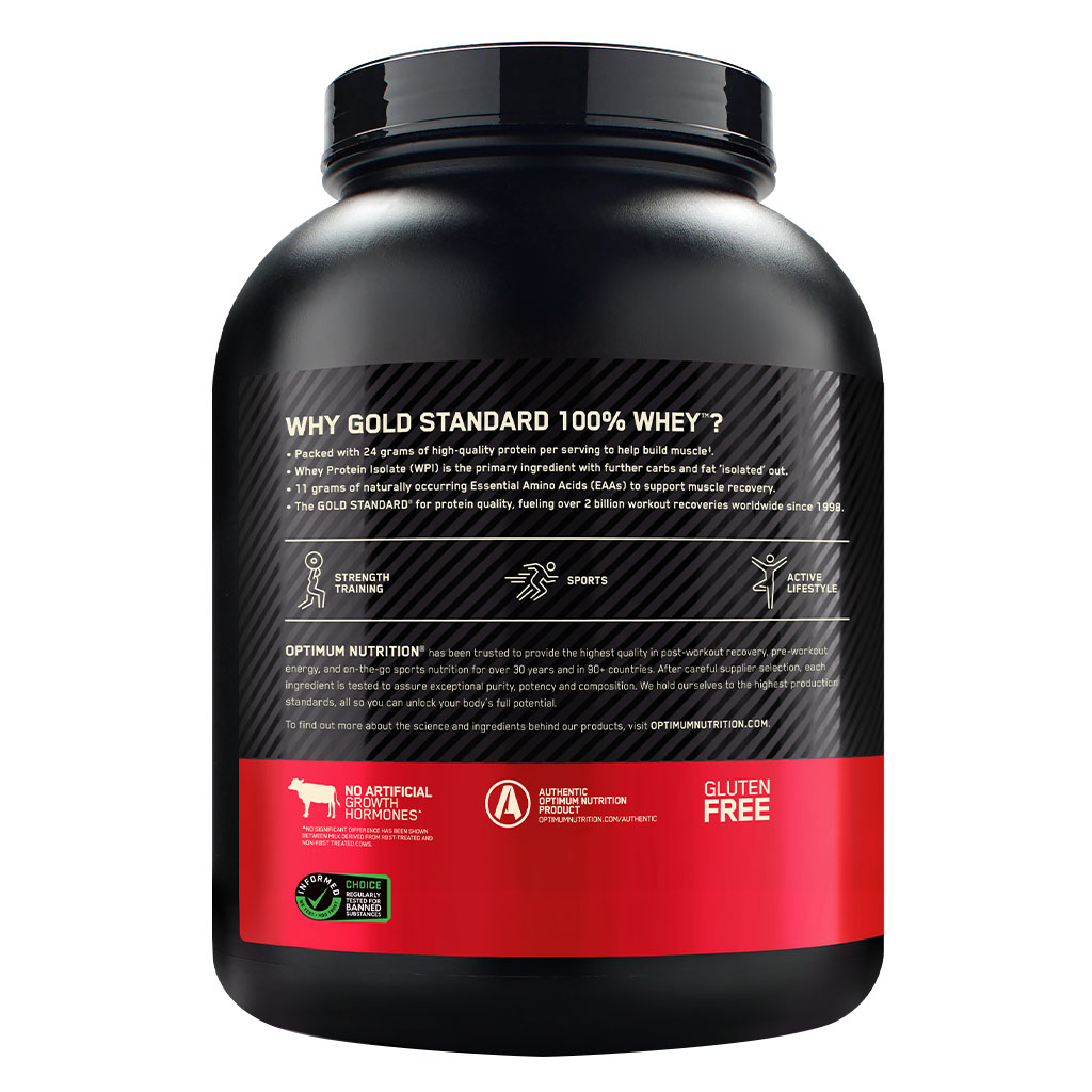 Optimum Nutrition Gold Standard 100% Whey Protein Powder Drink Mix Cookies & Cream Powder 5lb