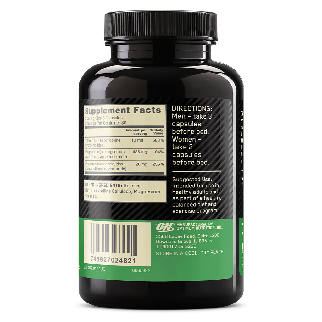 Optimum nutrition ZMA Capsules, Pack of 90's