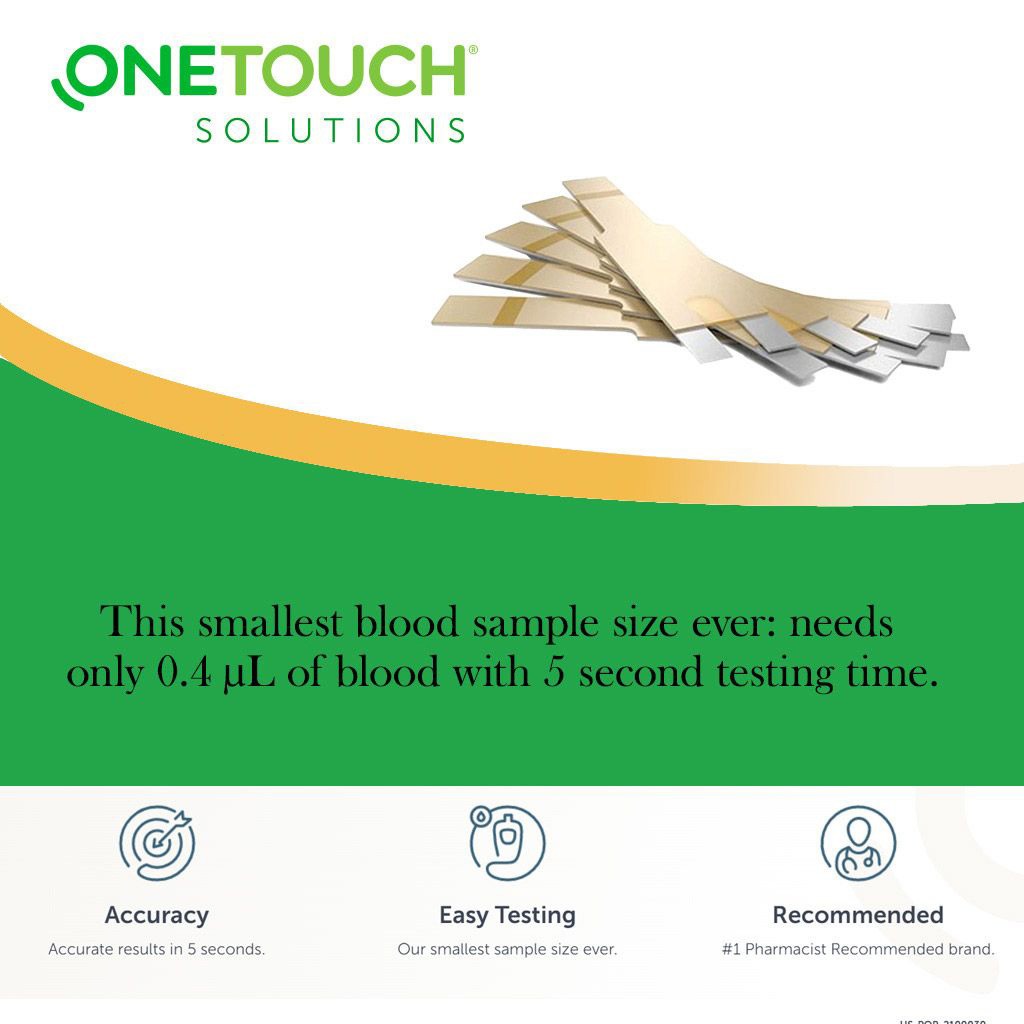OneTouch Verio Reflect Blood Glucose Monitoring System + OneTouch Verio Test Strips 50's + OneTouch Delica Plus Lancets 100's Offer Pack