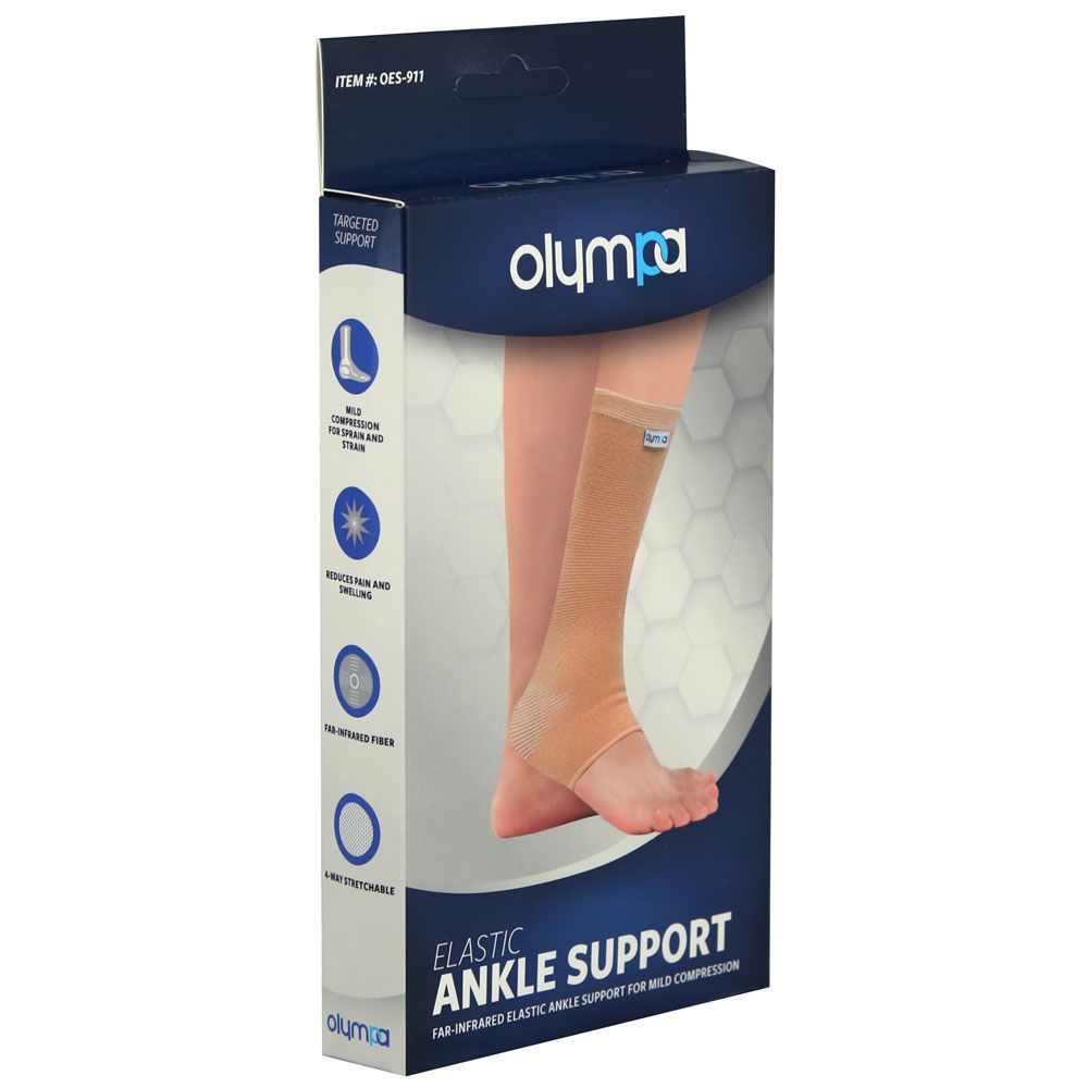Olympa Elastic Ankle Support Beige Extra Extra Large OES-911