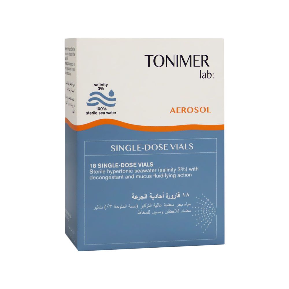 Tonimer Hypertonic Single Dose Vials 3 mL 18's
