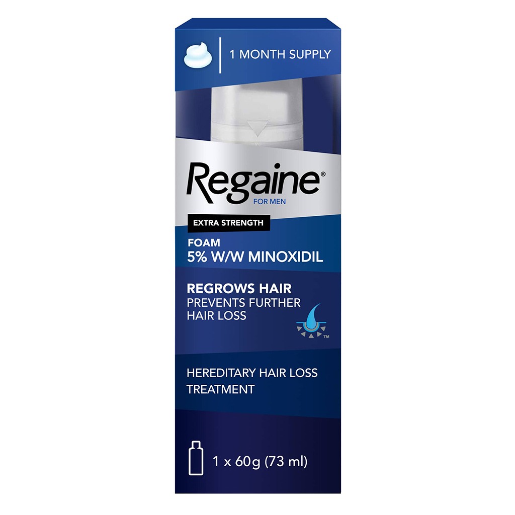 Regaine For Men 5% Extra Strength Topical Hair Regrowth Foam 73ml