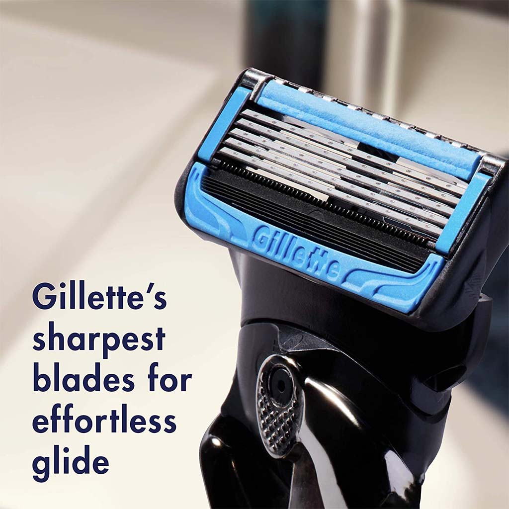Gillette Fusion 5 ProShield Chill Men's Razor, Pack of 1 Handle + 2 Blade Refills