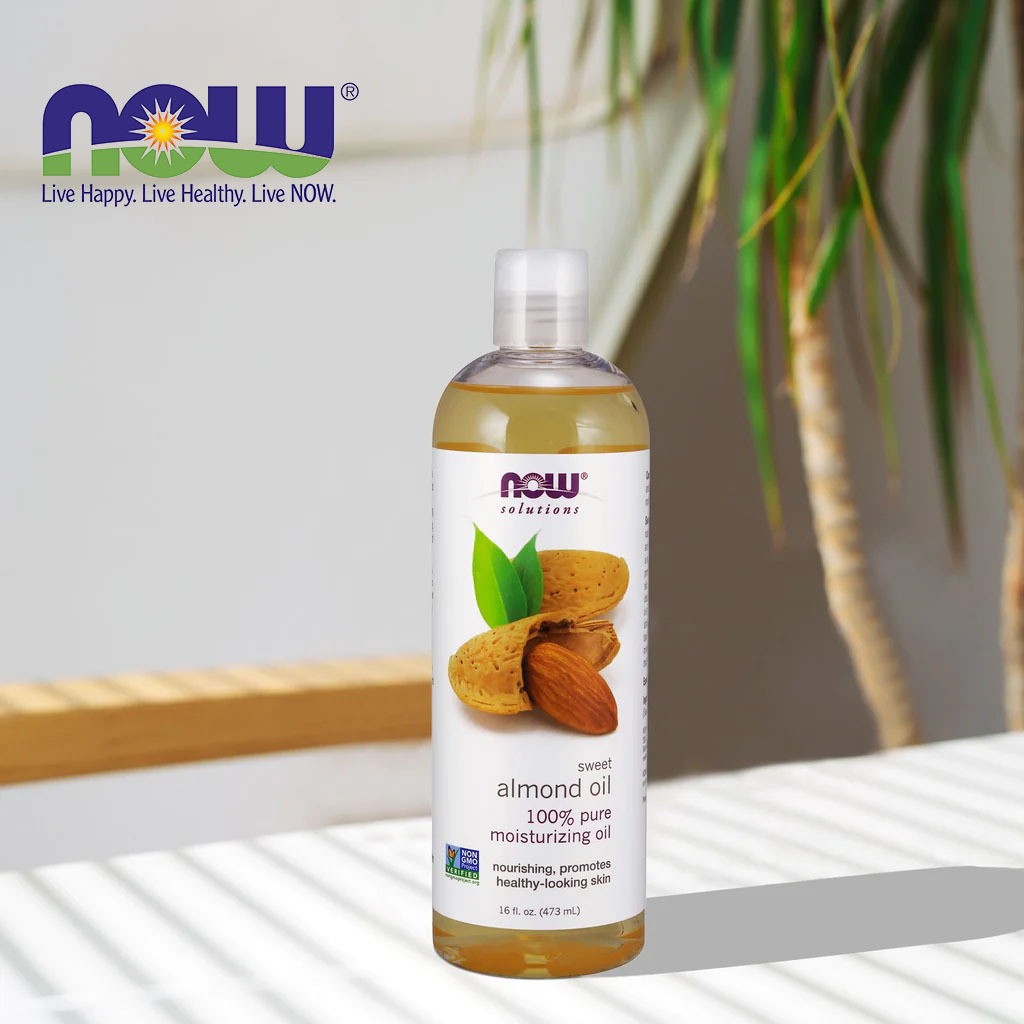 Now Solutions 100% Pure Sweet Almond Moisturizing Oil 473ml