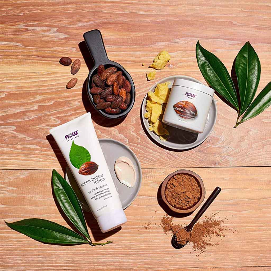 Now Solutions Cocoa Butter 100% Pure Multi Purpose Moisturizer 198g