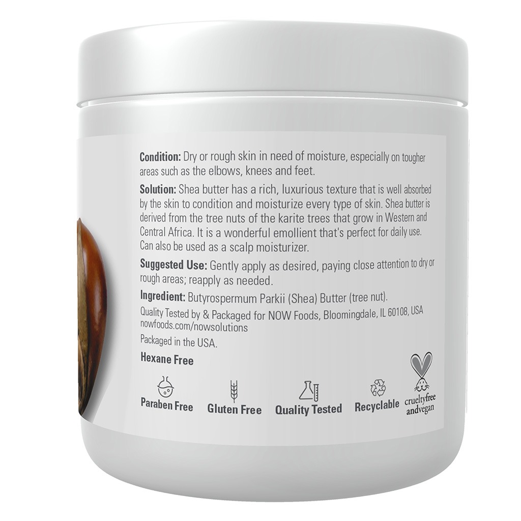 Now Solutions Shea Butter Moisturizing Natural Emollient For Dry Skin 207ml