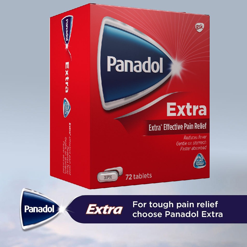 Panadol Extra Tablets For Fever And Pain Relief, Pack of 72's