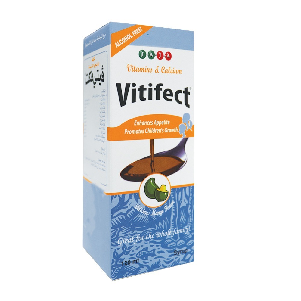 Vitifect Multivitamin and Calcium Syrup For Children and Adults 120ml