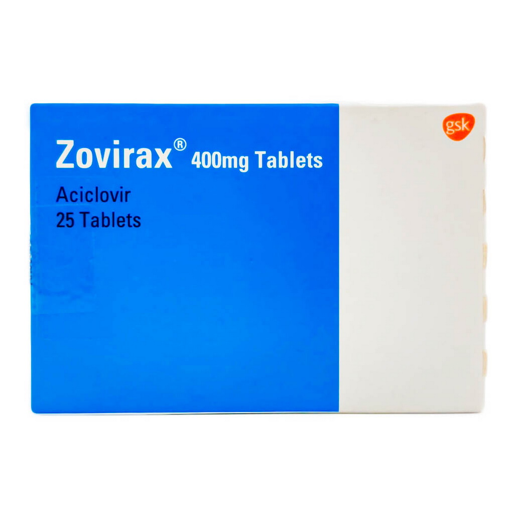 Zovirax 400mg Tablets, Pack of 25's