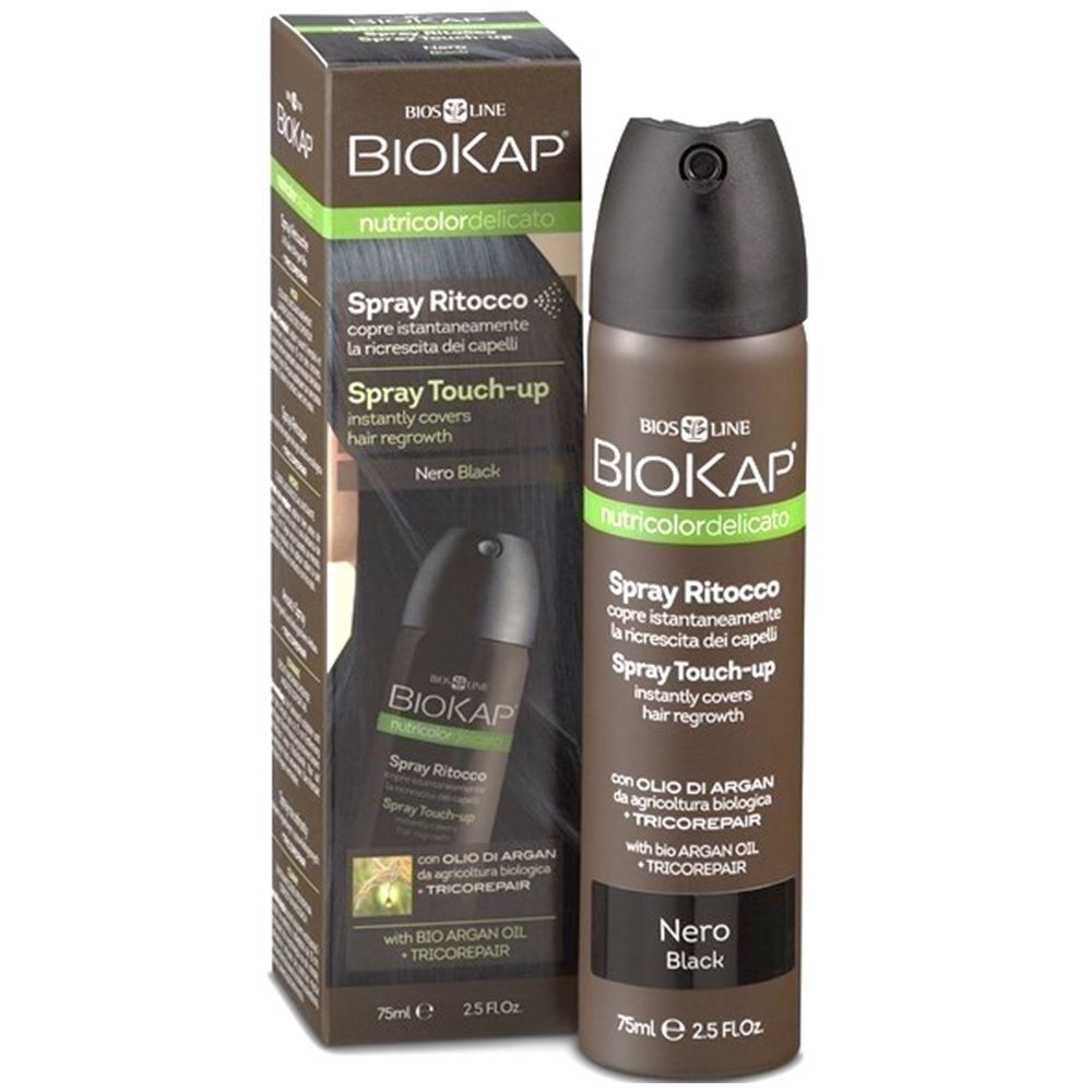 Biokap Nutricolor Delicato Spray Touch-up Black 75 mL