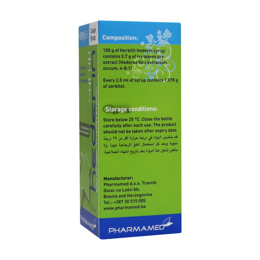 Herbifit Hederin Cough Syrup 200 mL
