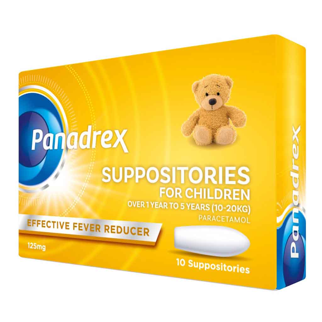 Panadrex Paracetamol 125 mg  Suppositories 10's