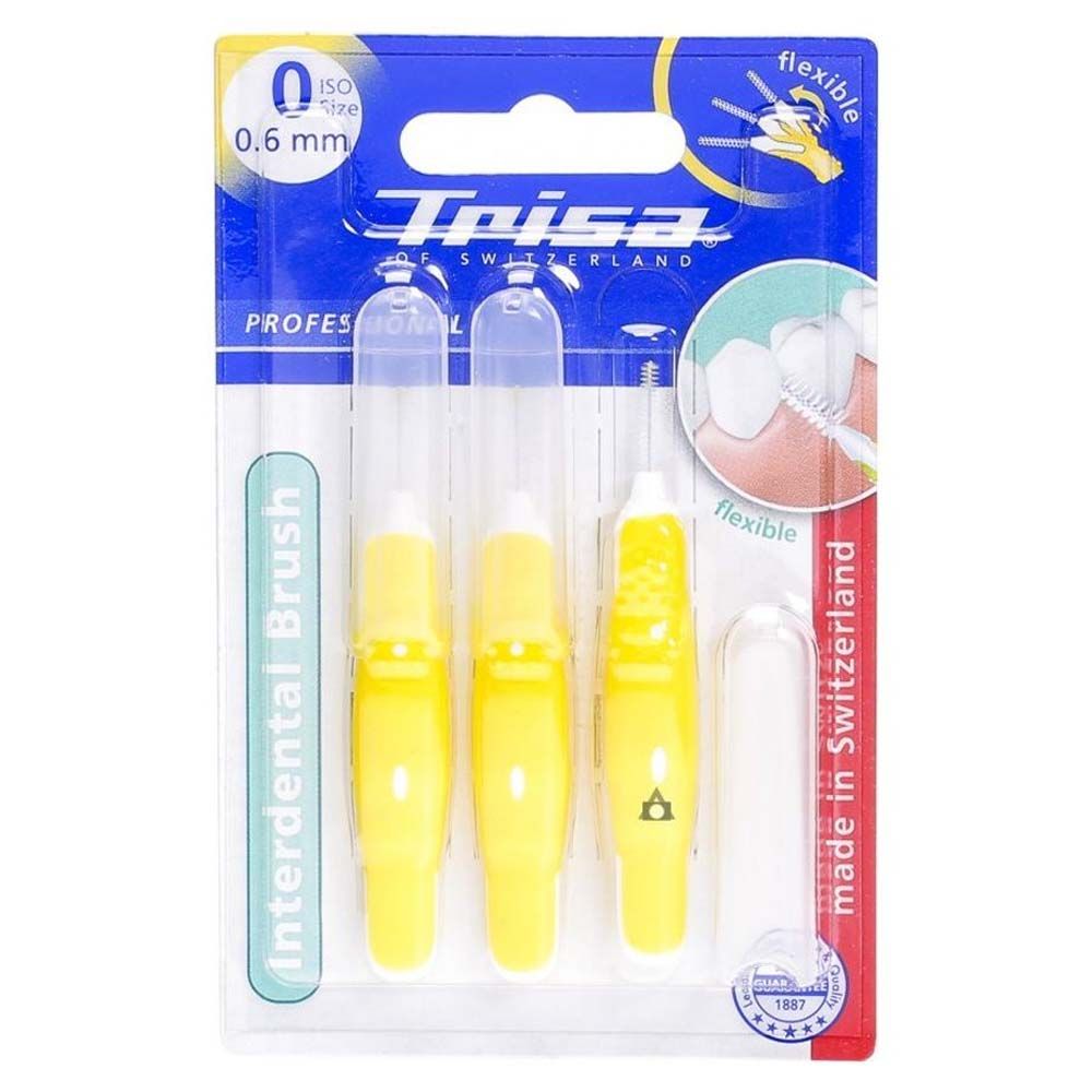 Trisa Interdental Brush Yellow 0.66 mm Size 0, 022262