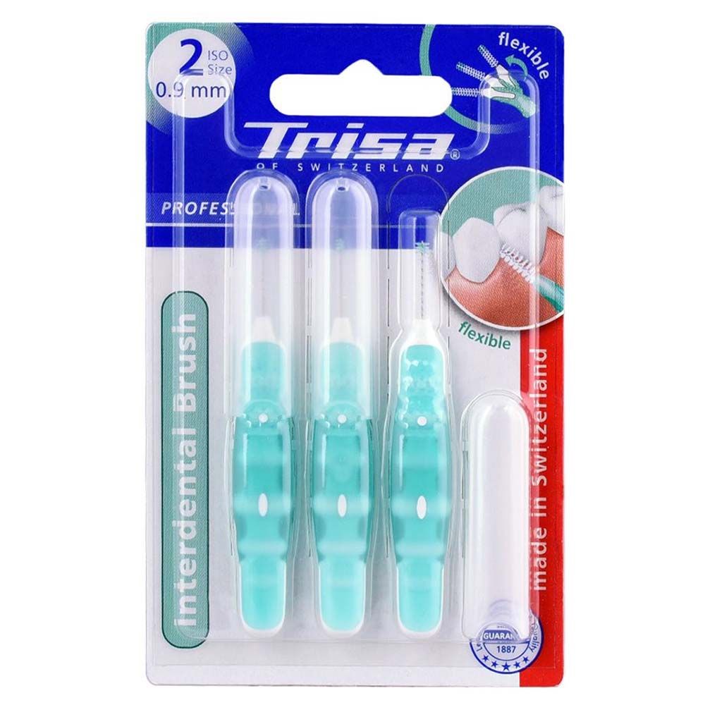 Trisa Interdental Brush Green 0.9 mm Size 2, 002745