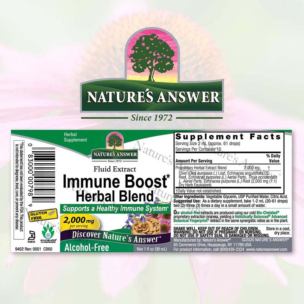 Nature's Answer Immune Boost Herbal Blend Fluid Extract Drops 30ml