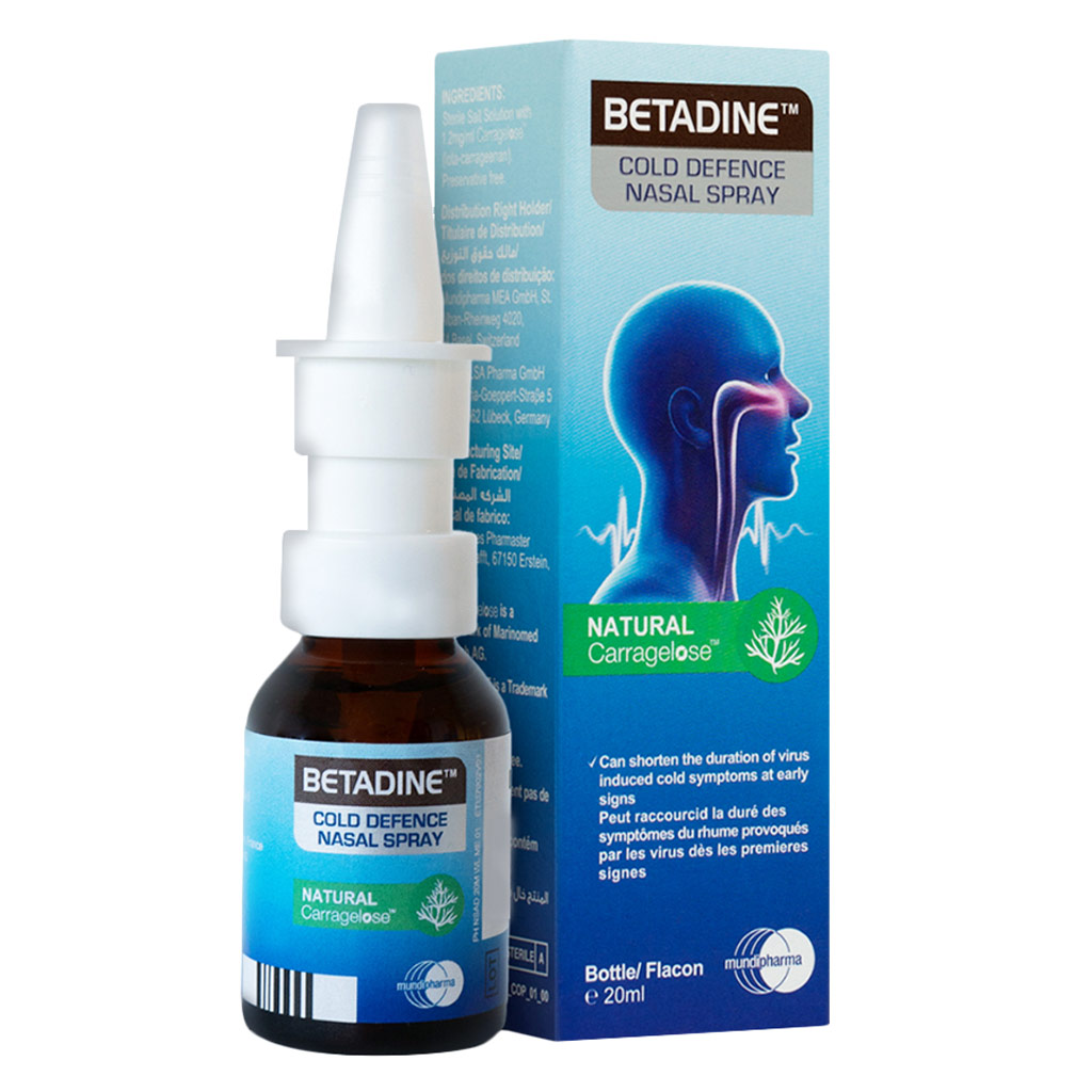 Betadine Cold Defense Nasal Spray 20 mL