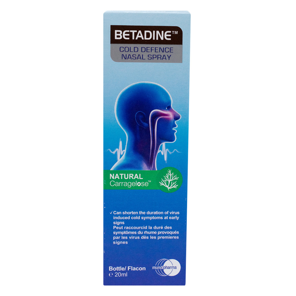 Betadine Cold Defense Nasal Spray 20 mL