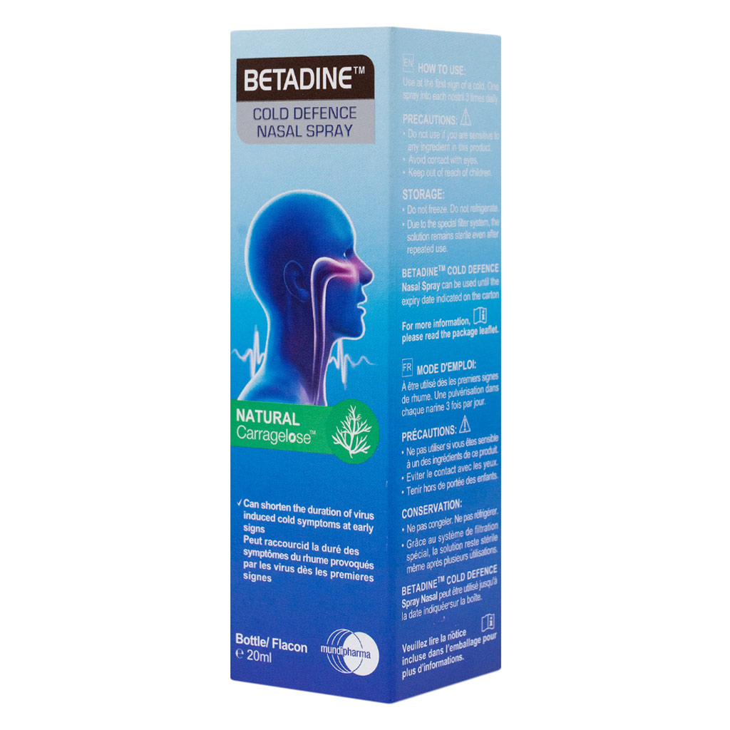 Betadine Cold Defense Nasal Spray 20 mL