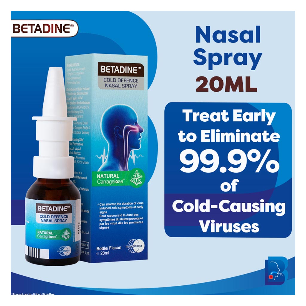 Betadine Cold Defense Nasal Spray 20 mL