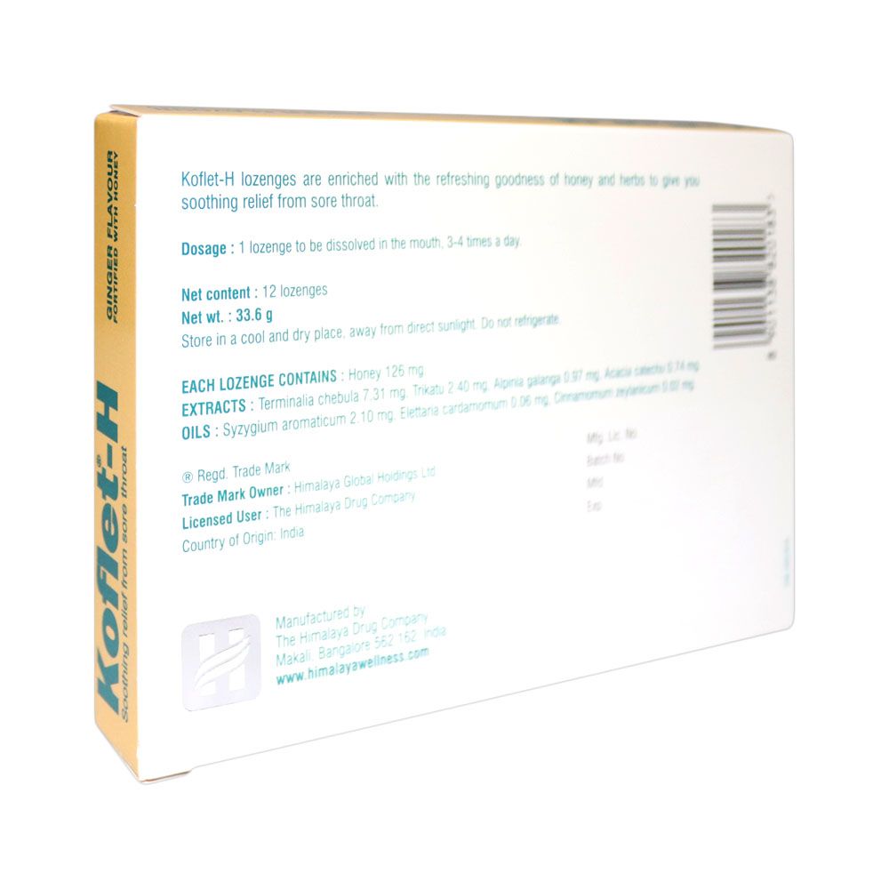 Koflet-H Ginger Lozenges 12's