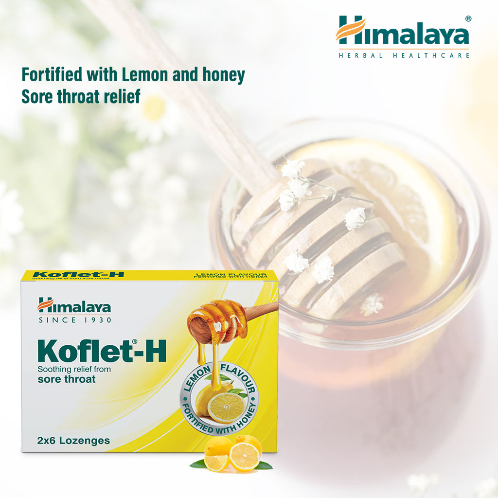 Himalaya Koflet-H Lemon Lozenges 12's